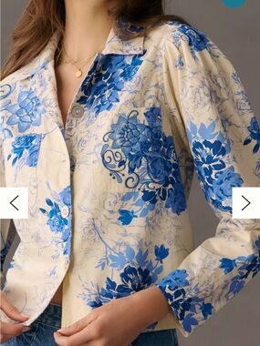 Anthropologie Porridge Ria Printed Shirt XS
